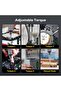 Electric screwdriver, 68-in-1 set, mini cordless rechargeable, 5 torque settings, 3 LED lights, precision screwdriver for electronics, gift. - 4
