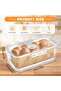 Refrigerator storage boxes, food prep with date tracking lids, airtight transparent 3.3L containers - 3