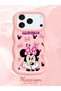 iPhone 17 Pro Compatible Wavy Frame Mouse Cartoon Pattern Quality Silicone Phone Case