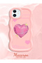 iPhone 12/12 Pro Compatible Silicone Phone Case with Sweet Pink Heart Motifs in Three Colors to Choose from
