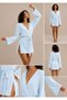 Cotton Kimono Robe and Cardigan - Plain V-Neck Regular Fit Beach and Home Wear