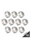 Stainless Steel Hose Clamps, Adjustable Worm Drive (Pack-Of 10, 9-12mm)