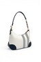White - Navy Blue Plaid Women's Shoulder Bag Sp1277 - 4