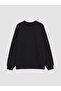 Black soft touch Oversized women's sweatshirt