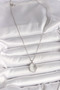 316L Steel Silver Color Chain White Enamel Sunset Model Zircon Stone Detailed Women's Necklace - 2