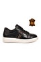 Men's Black Genuine Leather Lace-Up Comfortable Smart Casual Shoes Sneaker M196 m