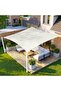Rectangular Shade Sail - Waterproof Sun Cloth - Create Outdoor Space - 95% UV Block - 2x3 meters - Sand - 2