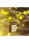 2-Pack Outdoor Bird Feeders, Hanging Feeder Cage - Black - 4