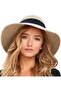 Hat - Women's Beach Sun Hat - UPF 80+ UV Protection - Foldable Brim - Summer - UV Protection Hat - Off-White