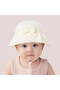 Cute baby/newborn sun hat, UPF 50+ sun protection wide-brimmed bucket hat, adjustable beach hat for boys and girls (beige) - 4