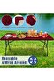 6 - foot stretch tablecloth, elastic rectangular tablecloth, 2 - pack, for picnics, outdoor activities and parties, machine washable, stretch... - 2