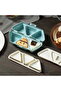 Six-Compartment Triangular Rice Ball Mold Lunch Box Foldable Container Bento Maker - 3