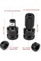 Two hexagonal socket adapters, 1/2 to 1/4 hexagonal internal thread telescopic socket adapters, impact wrench socket converters - 8