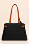Women's Shoulder Bag with Scarf Detail, Medium Size, Multi-Compartment, Daily Stylish Handbag Elt0408 - 4