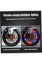 4-Piece Color LED Bicycle Wheel Valve Stem Cap Lights with Smart Rechargeable Turn Signals - 2