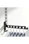 Black Wall-Mounted Clothes Rack made of Aluminum Alloy, Foldable Space-Saving Hanger for Laundry Rooms and Bedrooms - 4