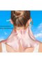Pure silk face mask, UV protection, sun protection, reusable sports mask for women (gold). - 3