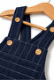 Boy's Striped Knitted Salopet / Gardener Overalls - 4