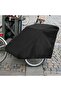 Bicycle Trailer Cover Universal Cover for Bicycle Trailers and Dog Trailers Waterproof Windproof Tear-Resistant UV Protective 84*140*100cm Black