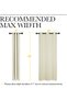 Beige heat-insulating blackout curtains/valances for bedroom windows (2 pieces, 42 inches wide, 63 inches long, black) - 2