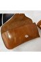 Glasses Case Glasses Case Stylish Glasses Case Glasses Pouch Glasses Cover Soft Case Scratch-resistant Soft Shell Portable PU Brown Women Men Case - 3