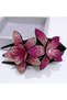 5-Piece Double Flower Rhinestone Hair Clips for Women, Exquisite Crystal Hair Clips, Thick and Long Decorative Hair Accessories - 5