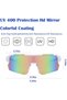 Two-pack cycling glasses, sports sunglasses, polarized sunglasses, protective sports glasses, unisex road cycling glasses - 3