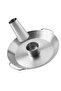 Stainless Steel Vertical Grill Rack & Pan Support Accessory for Round Frying Pans & Vegetable Baskets - 3