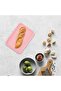 8pc 24x17x1.5cm Colorful Plastic Mini Rectangular Serving Trays for Cafe & Restaurant - 2