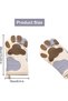 One pair of heat-resistant cotton oven mitts, heat-proof oven mitts, heat-free cooking mitts, size 15*26*2.5 cm. - 2