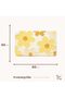 Cute bath mat, super soft and absorbent bath mat, non-slip and comfortable bath mat, bath mat, shower mat, bathroom rug, 40 x 60 cm (yellow flower) - 2