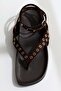 Eyelet-detail sandals