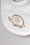 100% Cotton Elephant Patterned 5 Piece Newborn Hospital Discharge Bodysuit Set Ecru Bbtf.Ekr.20066.03 - 2
