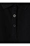 Two Mt Shop Quality Xside Black Pique Plain Standard & Regular Short Sleeve Women's T-Shirt - 6