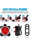 Rechargeable USB front and rear bicycle light set with 4 brightness modes, waterproof and shockproof - 4