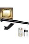 Battery-Operated Frame Picture Light with Remote, Timer & Dimmer 3-Color Rechargeable Picture Lamp (Black)