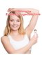 Women's 2-in-1 face and body hair remover, gentle hair removal, USB rechargeable, LED light, suitable for lips, underarms and legs, portable - pink. - 2