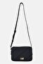 Women Brand Logo Cross Body Bag, Black