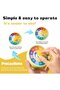 Visual Rainbow Countdown Digital Timer & Alarm (beige), silent 60-minute time manager. - 5