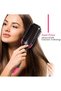 Hair dryer comb and volumizing styler | 3-in-1 ionic anti-frizz hot air styler | Professional salon-grade hair dryer styling tool (black) - 3