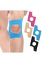 10 pre-cut kinesiology tapes for the knee joint, waterproof knee pads, elastic cotton sports tapes, for joint support, rose red. - 4