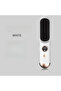 Straightening Comb Mini Portable Flat Brush 9 Adjustable Temperature Settings Heats Quickly for Short Hair White - 2