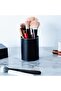 - Metal Pen Holder - Desk Organizer - Durable and stylish - Black - For office and home - Suitable for pens and makeup brushes - 5