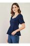Stretchable Sweetheart Neck Peplum Top - 3