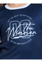 Girls Navy Blue Regular Fit Printed Ringer T-Shirt - 4