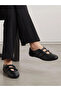 Black Solid Round Toe Velcro Sneakers - 7