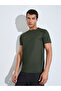 Men Olive Raglan Sleeve Muscle Fit T-Shirt - 3