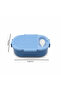 Blue 2-Section Lunch Box with Spoon – 23×16 cm - 4