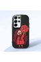 Samsung Galaxy S25 Ultra Compatible Case Camera Protector Black Silicone Couple Phone Case Girl Patterned