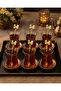 Gold Butterfly Patterned Tea and Coffee Spoon Set Presentation Spoon - 4